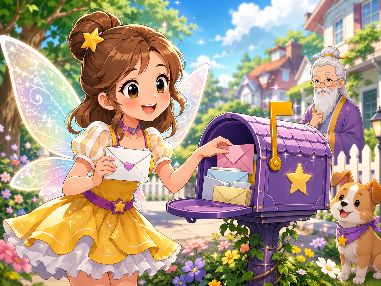 Favor Fairy checking the mailbox